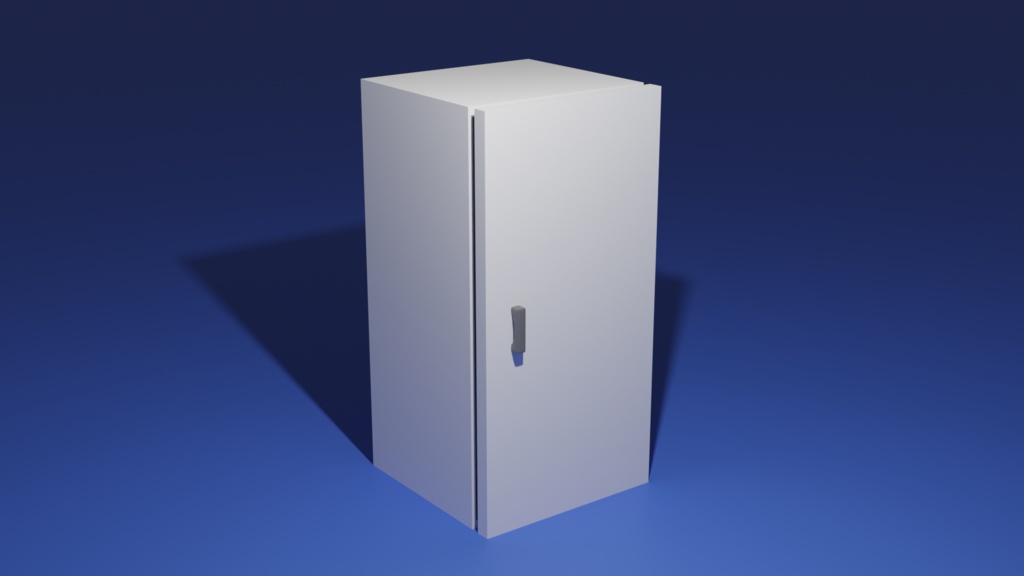 The most simple fridge (Low poly FBX)