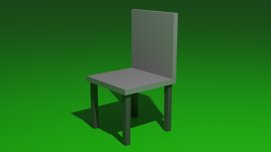The most simple chair (Low poly FBX)