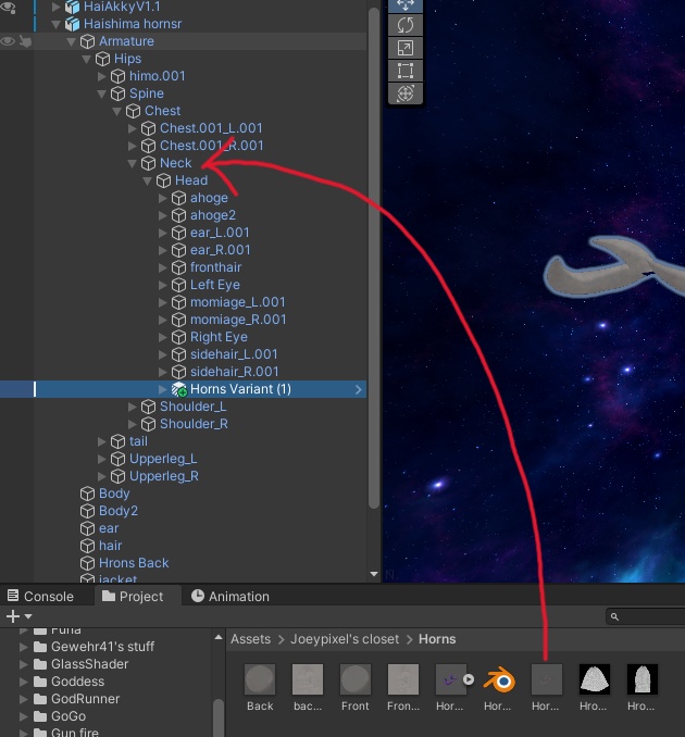 Horns for VRChat avatar-VRChatアバター用ホーン 《FREE》