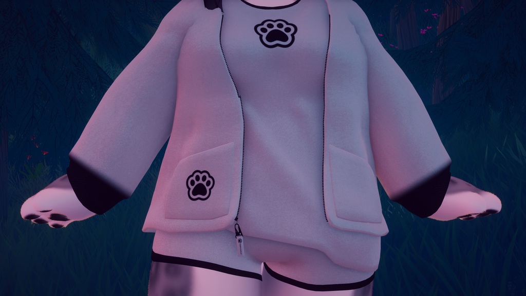 Hoodie/Shorts for Haishima-灰島用パーカー/ショートパンツ 《FREE》