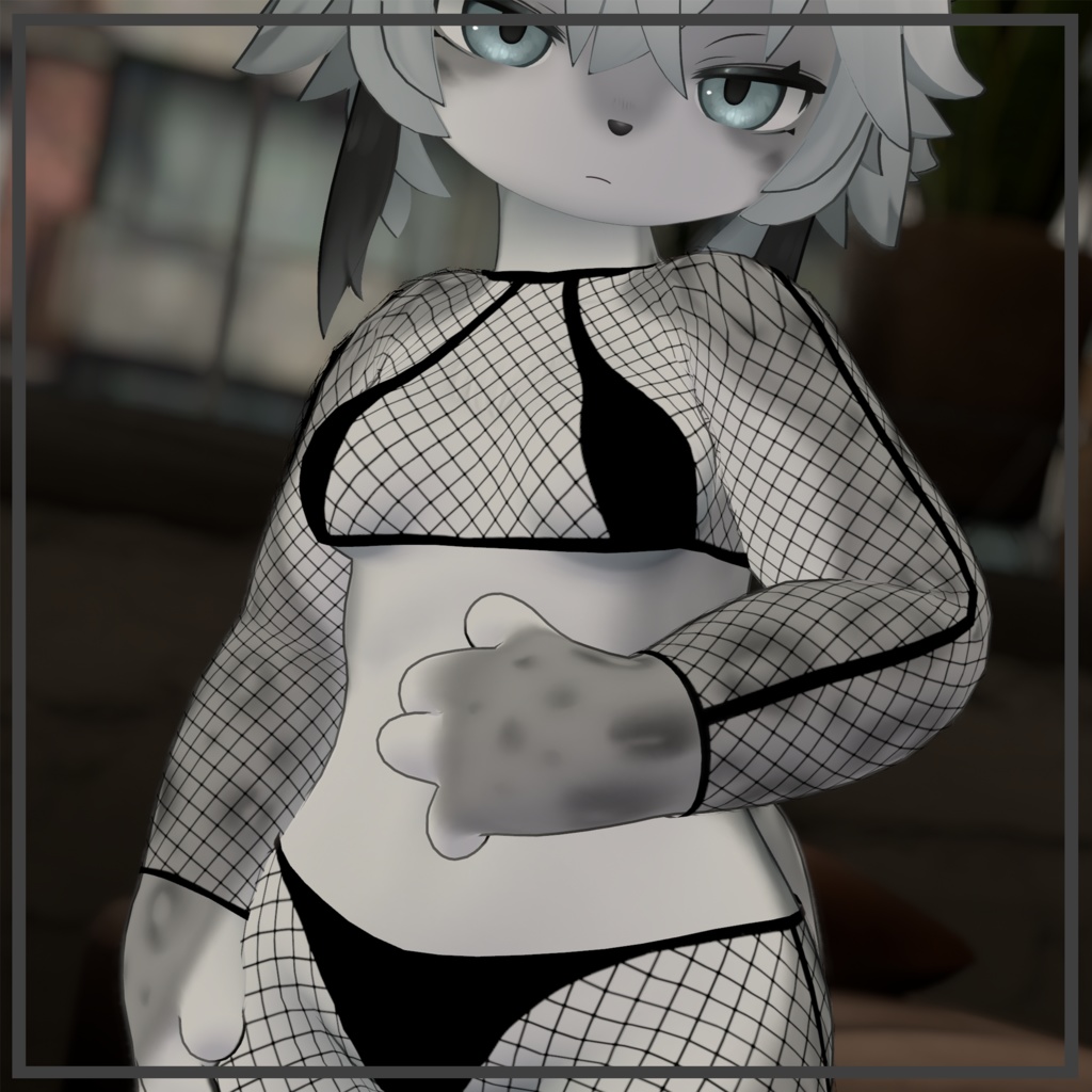 Haishima fishnet outfit - 灰島の網タイツ 《FREE》