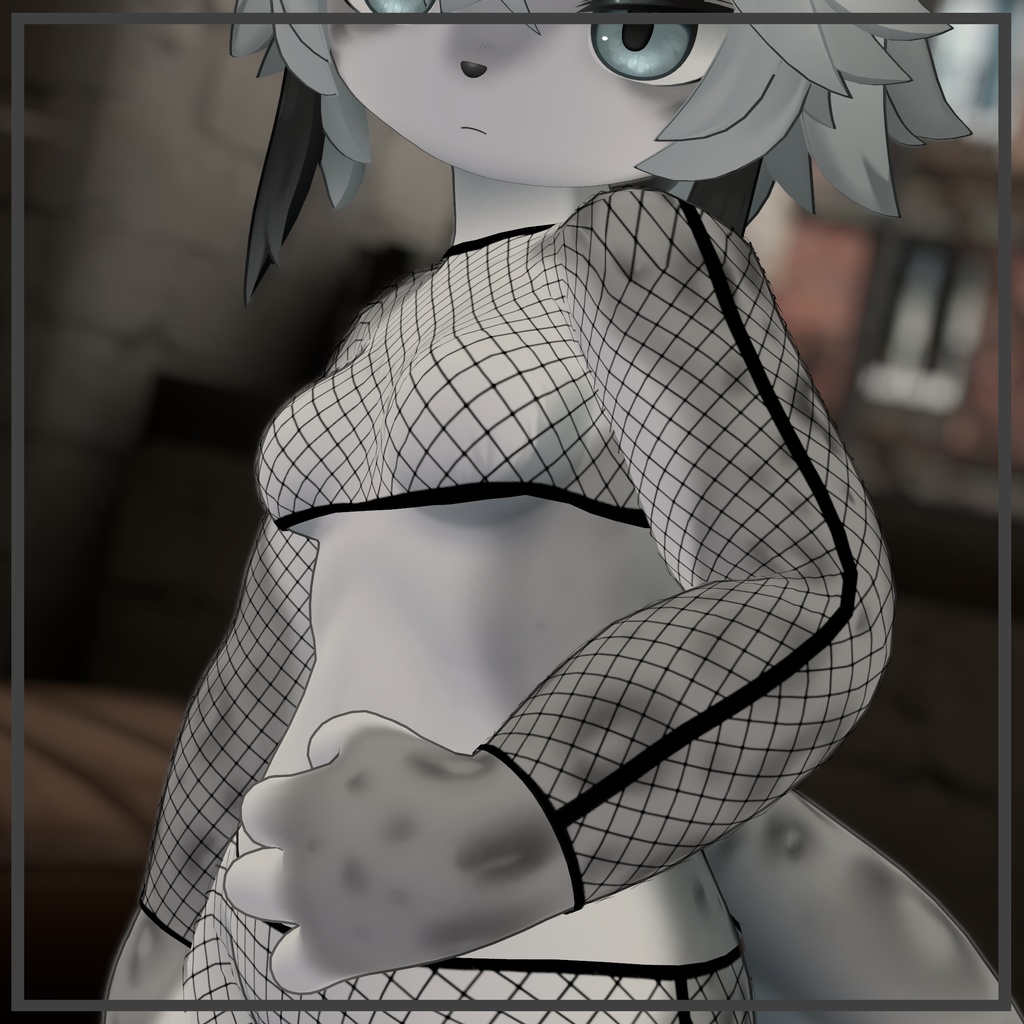 Haishima fishnet outfit - 灰島の網タイツ 《FREE》