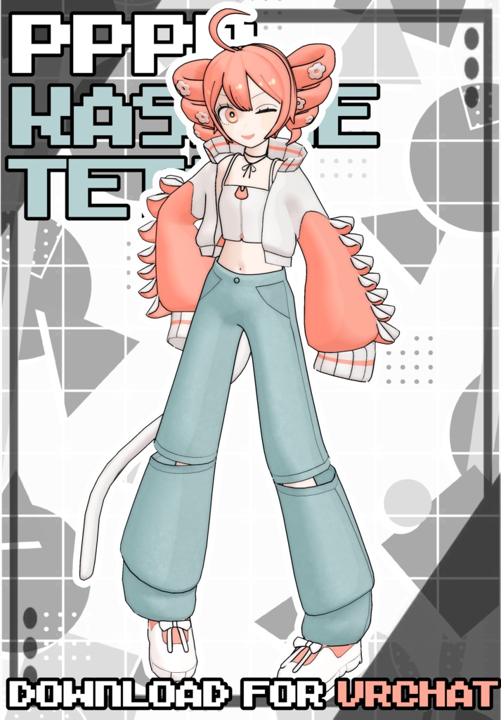 【無料/FREE】PPPP Kasane Teto / PPPP重音テト 【VRCHAT】