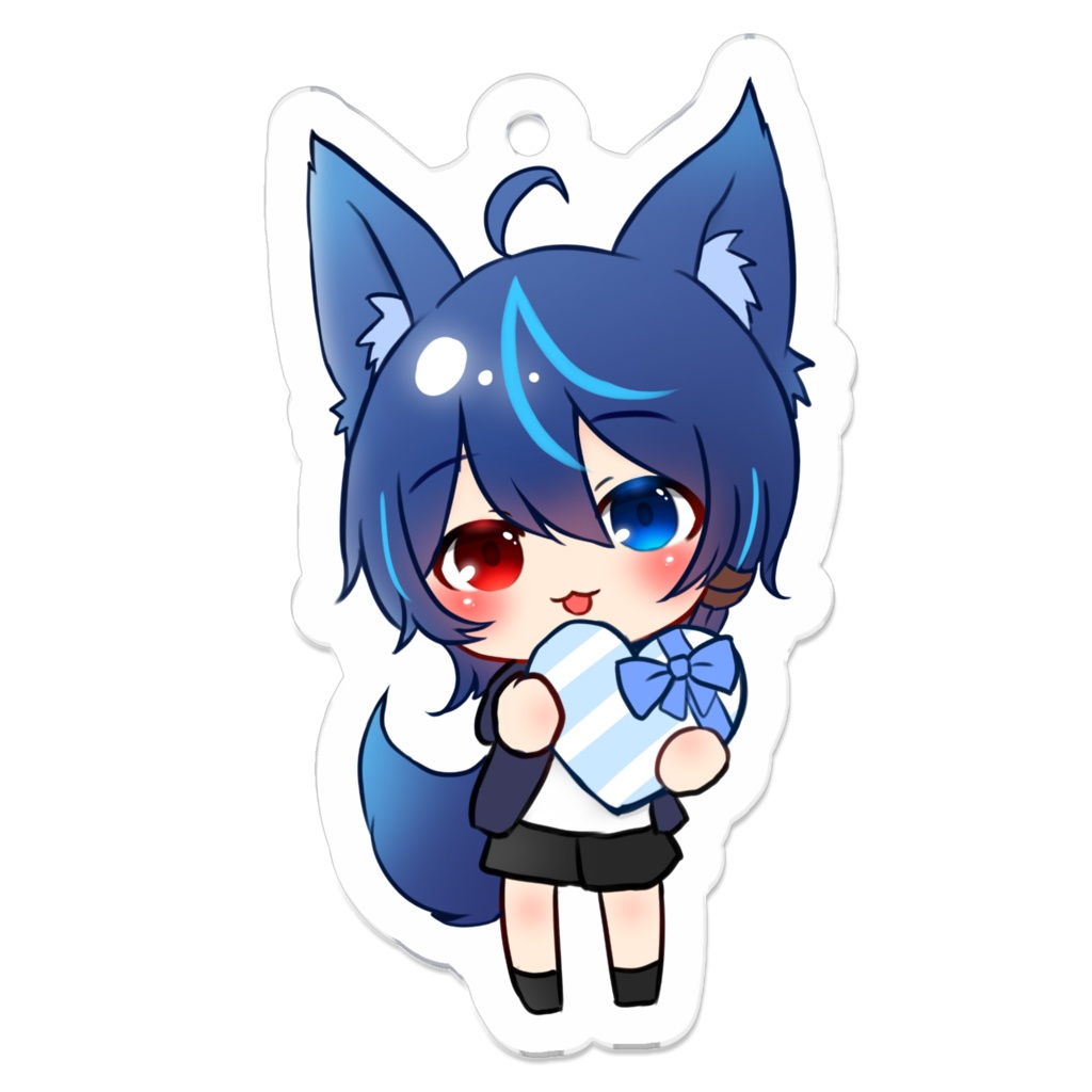 【十七夜いな】バレンタイン アクリルキーホルダー