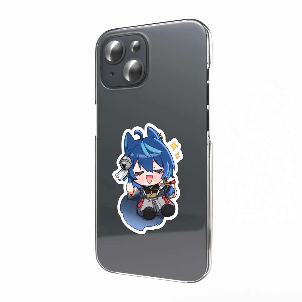 【十七夜いな】ちみキャラ スマホステッカー