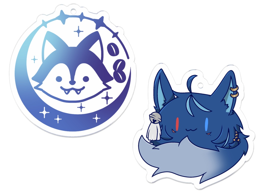 【アクキー】シンボルロゴ＆毛玉いなくん【十七夜いな】