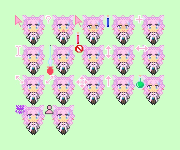 博衣こより　マウスカーソル(OldEdition)