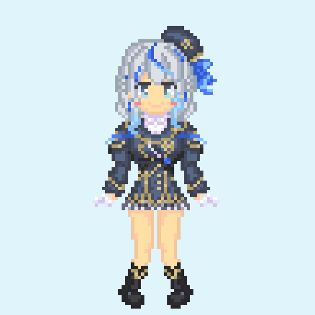 【受注生産】雨海ルカ　ドット絵アクリルスタンド（非公式）