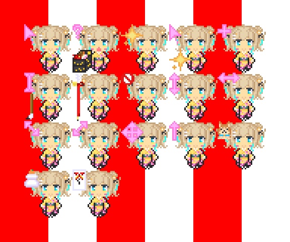 晴れ着ひなちゃん　マウスカーソル