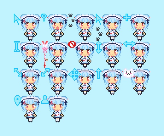 メイドうめち　マウスカーソル