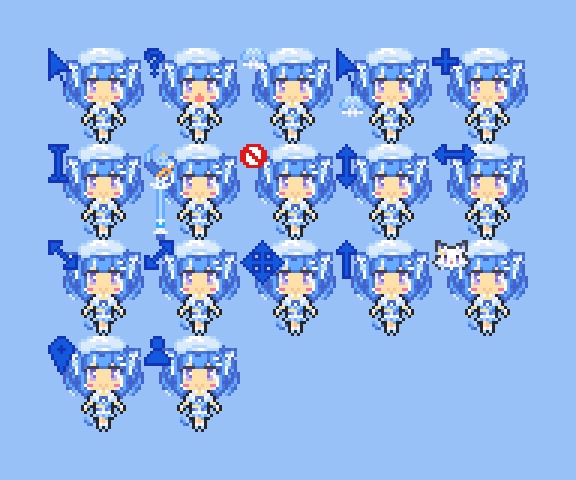 魔法少女ろあちゃん　マウスカーソル