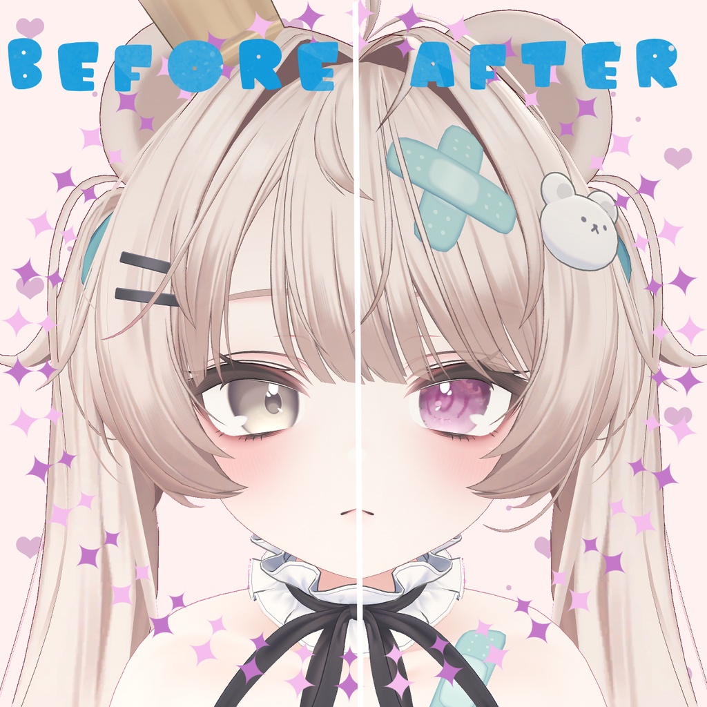 【8アバター対応】♡-Apua Heart- !eye texture! 18collars♡