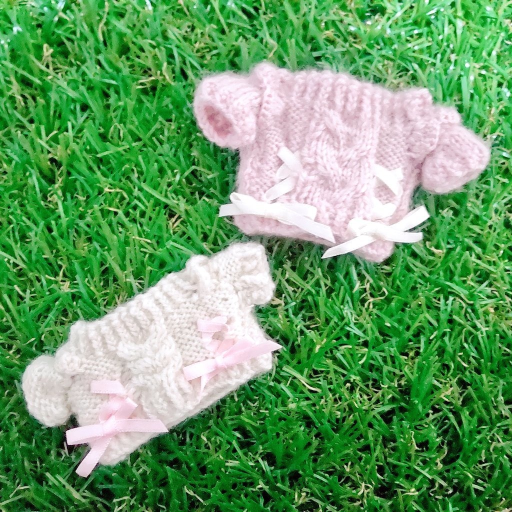 編み上げリボンセーター