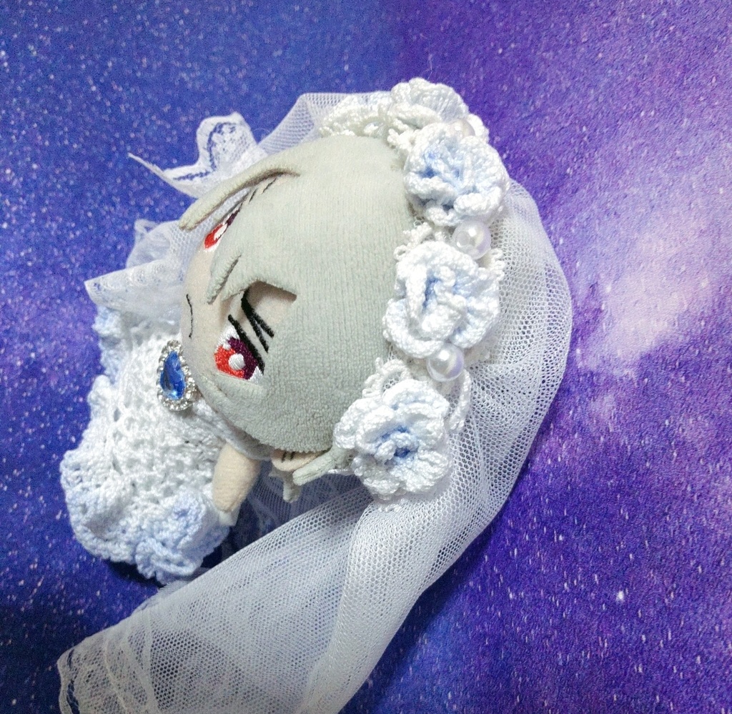 【受注】手編みレースウエディングドレスセット