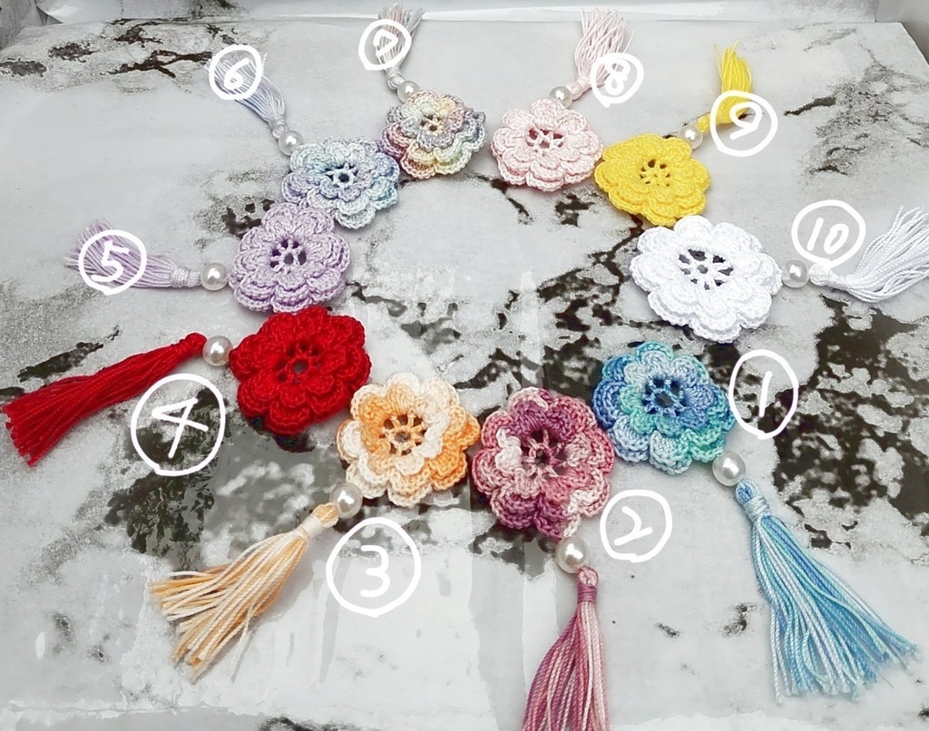 タッセルチャイナヘアアクセ