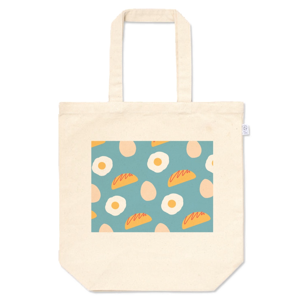 卵柄のトートバッグ