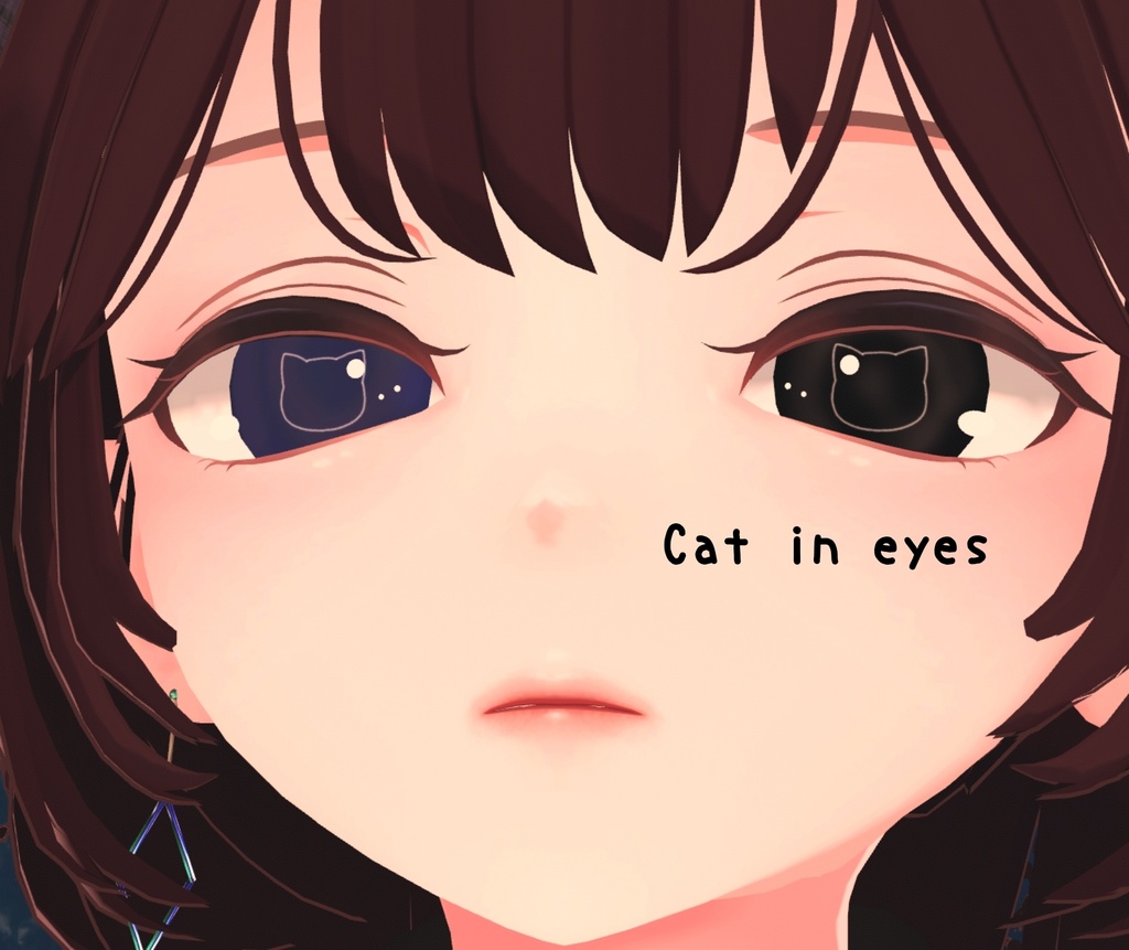 【無料 汎用アイテクスチャ】Cat in Eyes