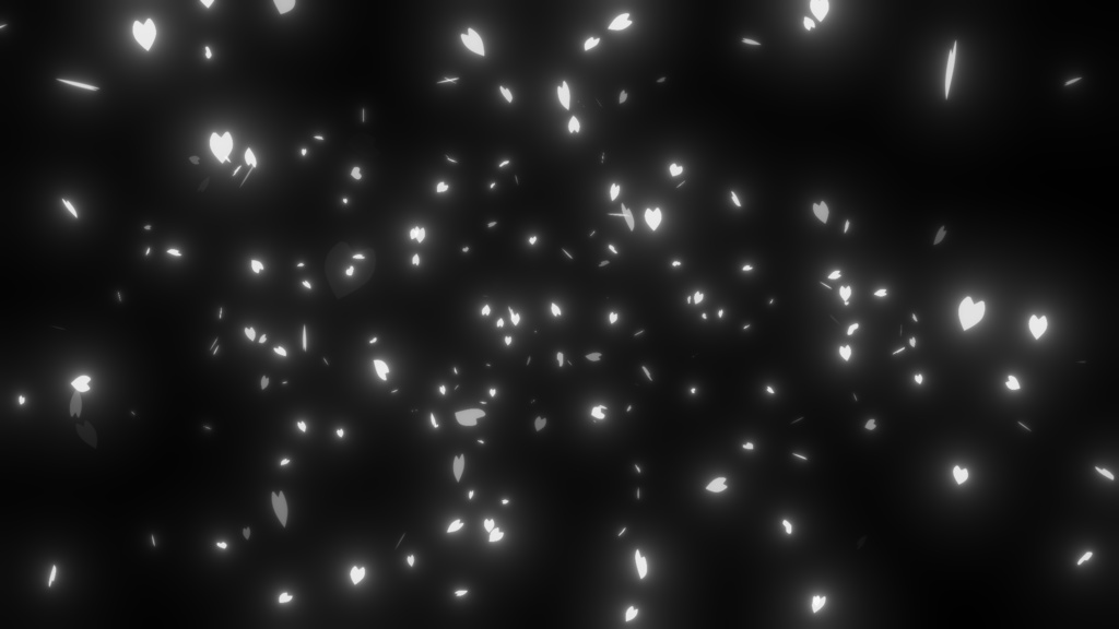 【動画・動画素材】桜吹雪(ループ可)-flurry of falling cherry blossoms-