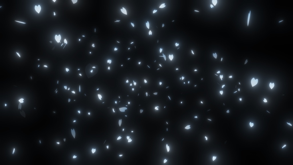 【動画・動画素材】桜吹雪(ループ可)-flurry of falling cherry blossoms-