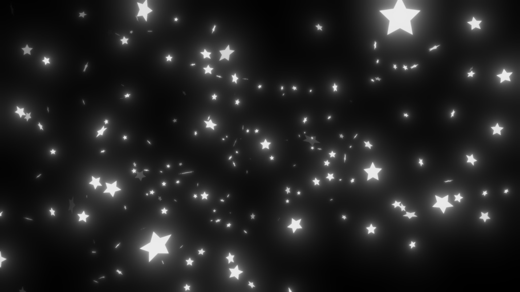 【動画・配信素材】星パーティクル（ループ可）-star particle-