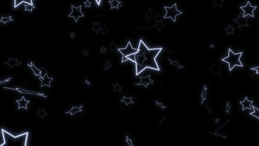 【動画・配信素材】舞い上がる星パーティクル(ループ可)-soaring star particles-