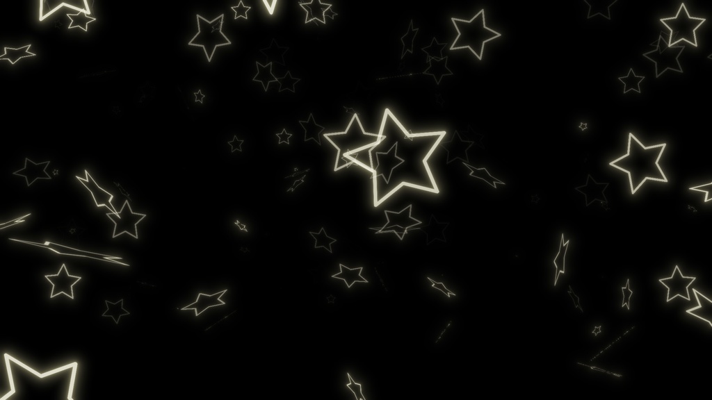 【動画・配信素材】舞い上がる星パーティクル(ループ可)-soaring star particles-