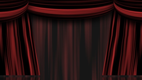 【動画素材】開くカーテン5色セット -opening curtain-