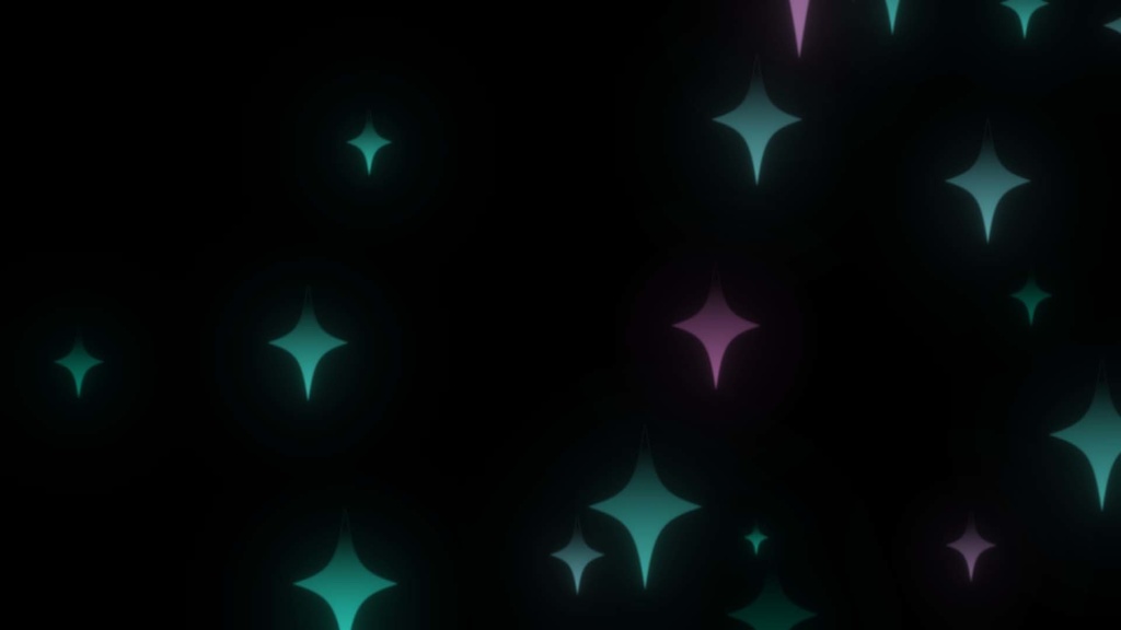 【動画・配信素材】キラキラパーティクル『大』10種セット(ループ可)-Twinkling Star Big Particles 10 types set-