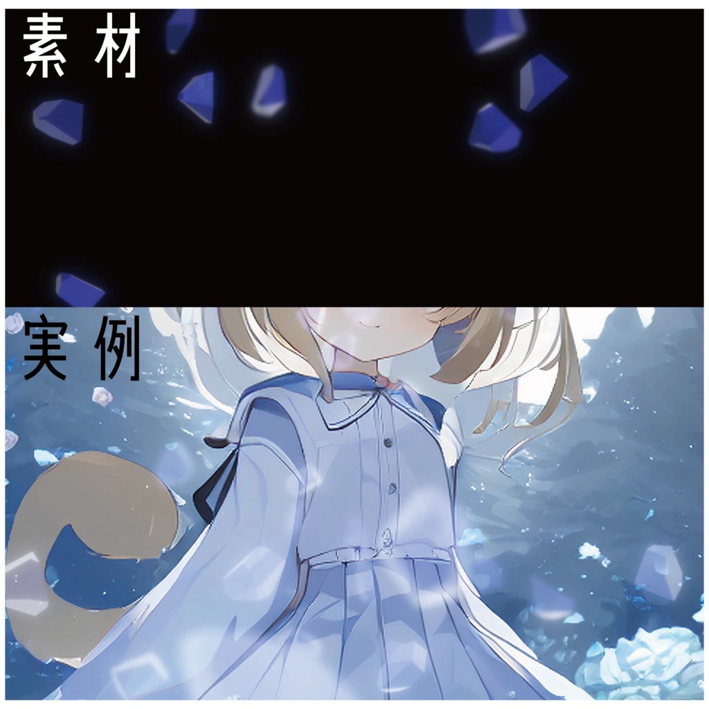 【動画・配信素材】3D ロックパーティクル10種セット(ループ可)-3D Rock Particle 10 type set-