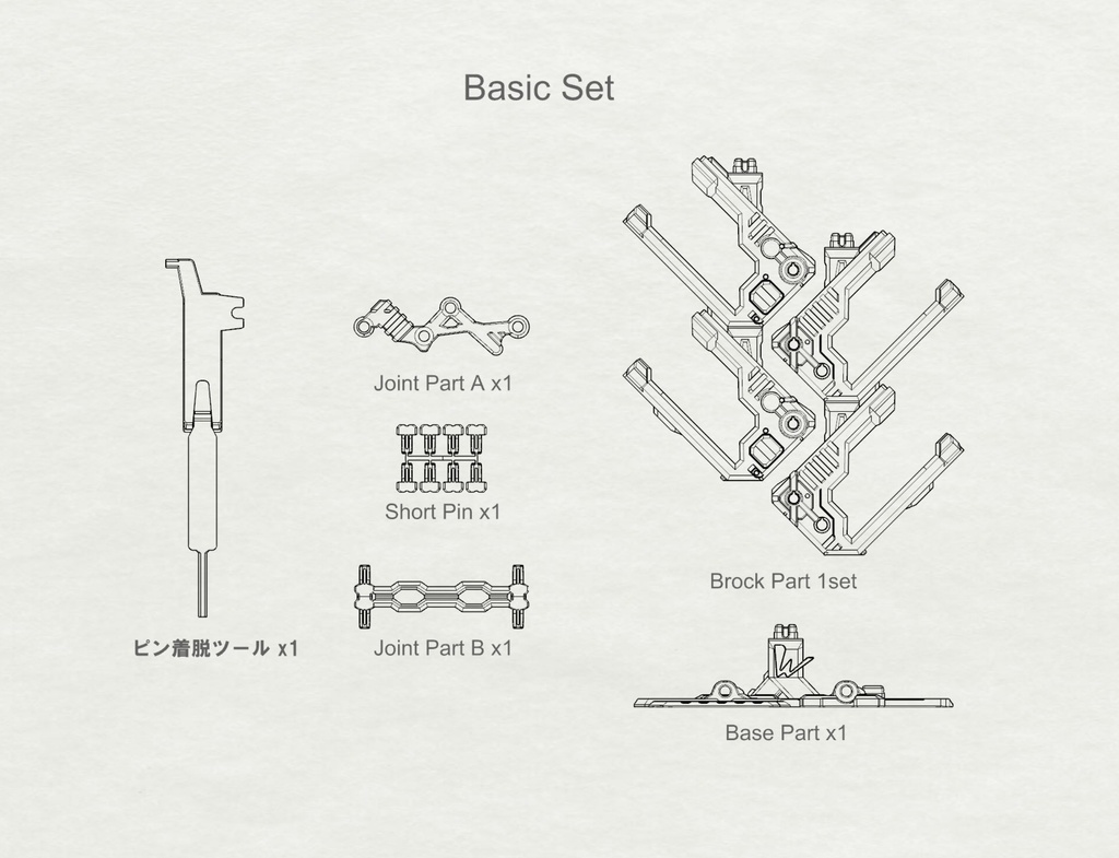 メモリスタンド多目的ブロックスタンド キット【初回価格】