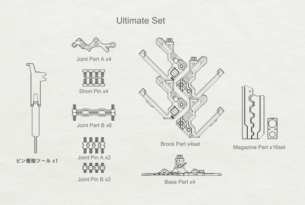 メモリスタンド多目的ブロックスタンド アルティメットセット【初回価格】