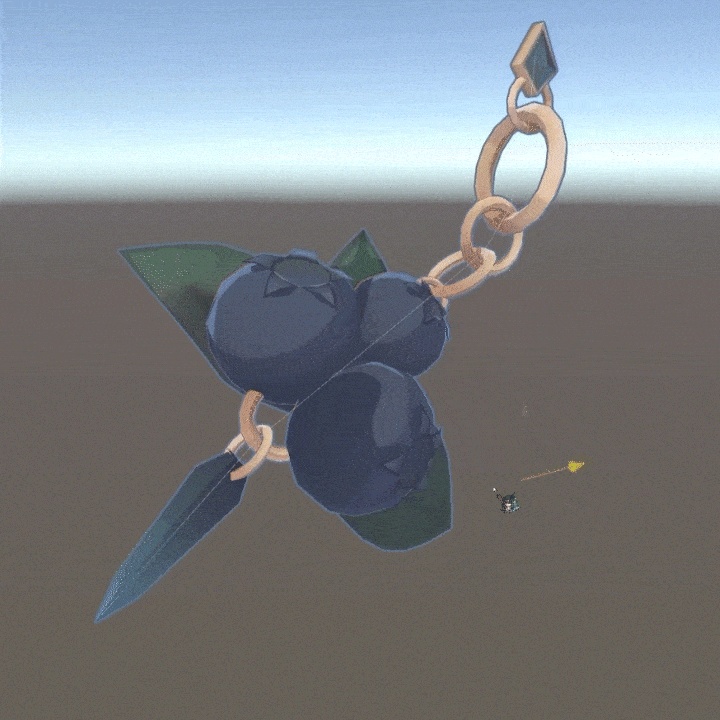 ブルーベリーの耳飾り