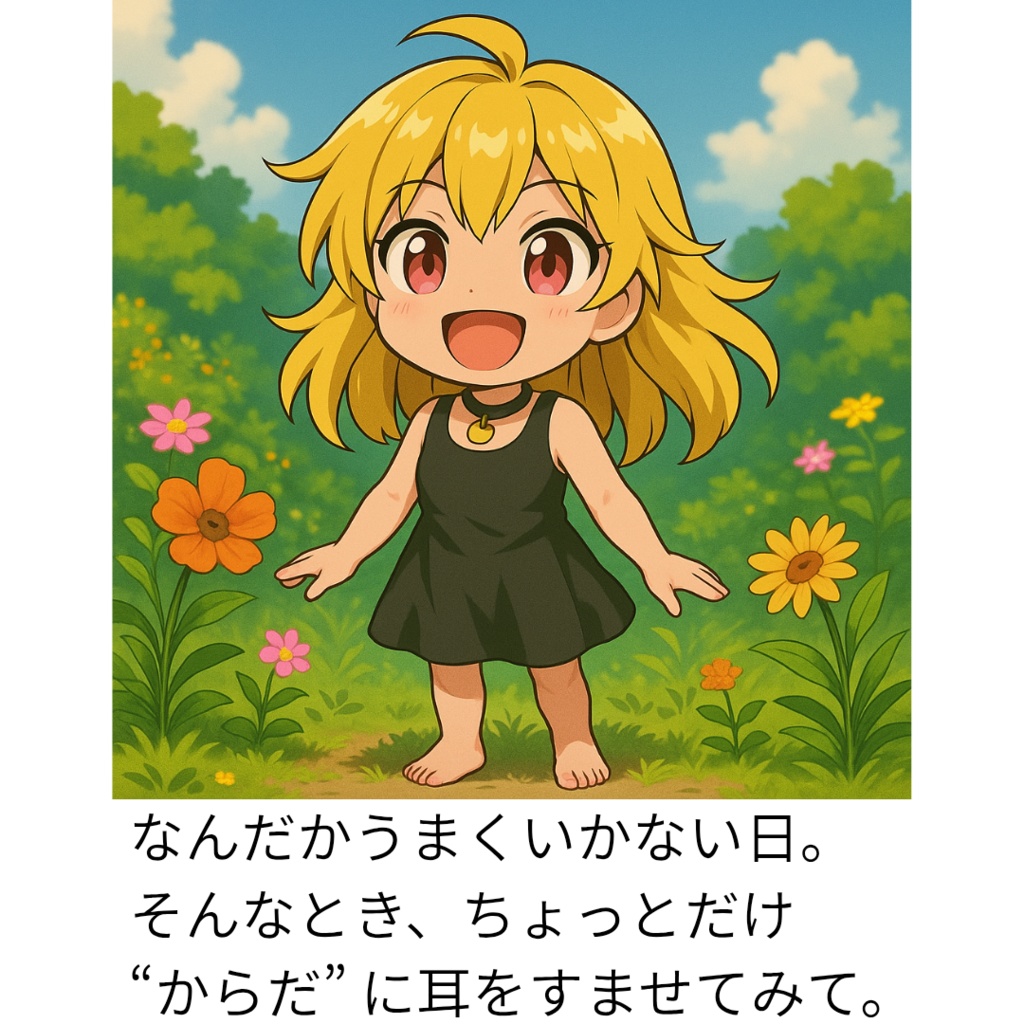 絵本「ぶちこふ嬢の"つぶやくからだ"」(PDF版)