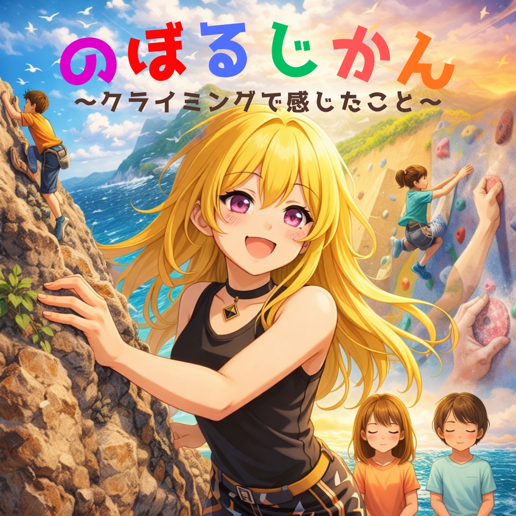 絵本「のぼるじかん 〜クライミングで感じたこと」PDF版