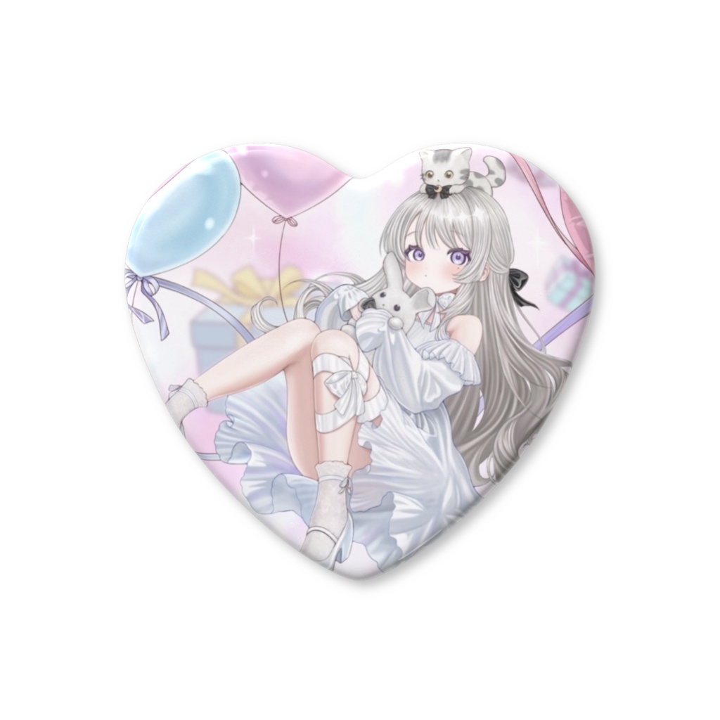 バースデーハートバッジ