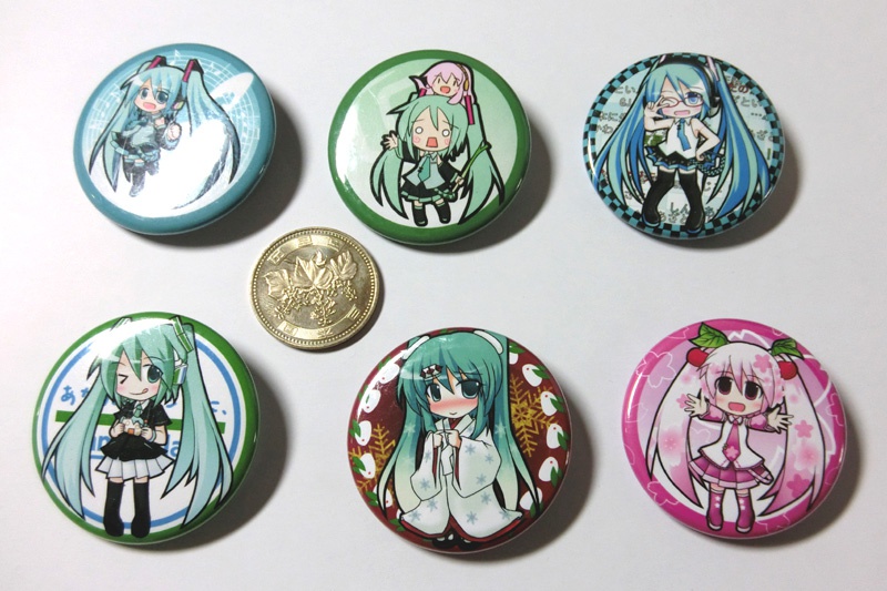 ボーカロイド44㎜缶バッチ初音ミクTYPEA