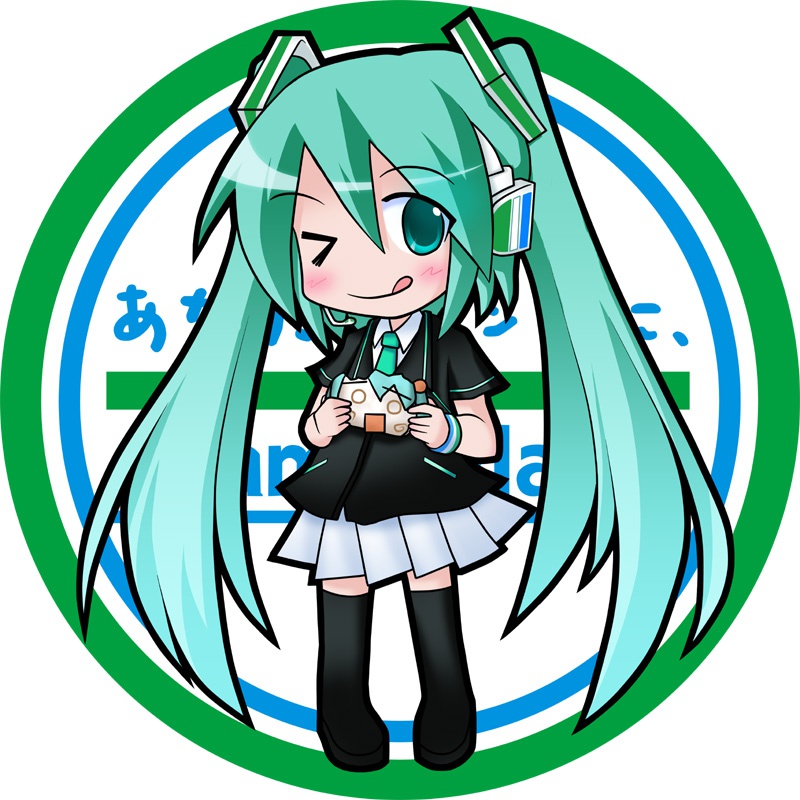 ボーカロイド44㎜缶バッチ初音ミクTYPEA