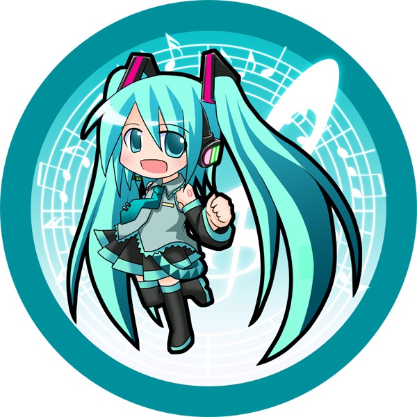 ボーカロイド44㎜缶バッチ初音ミクTYPEA
