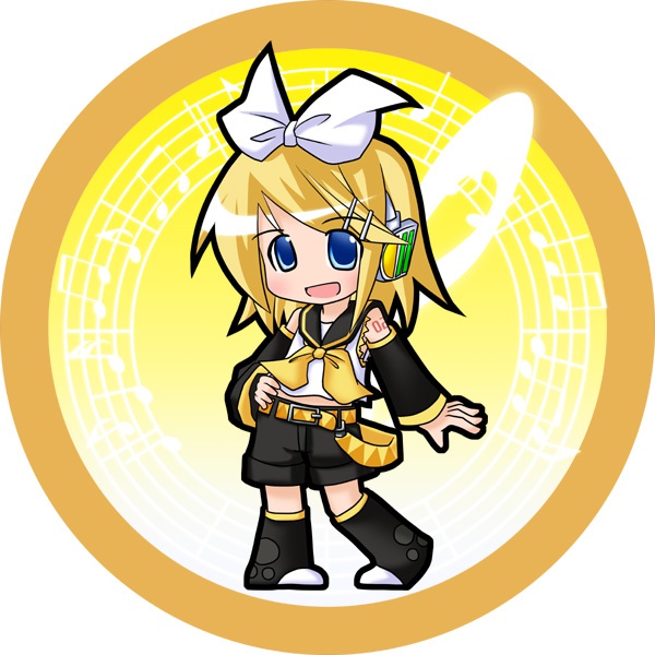 ボーカロイド44㎜缶バッチ鏡音リン