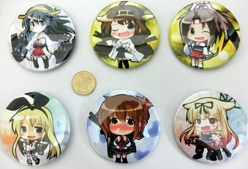 艦これ76㎜缶バッチ