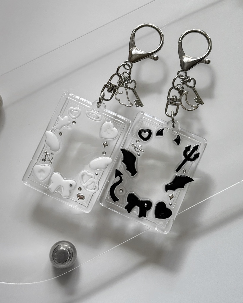 ✧ angel devil ID photo case