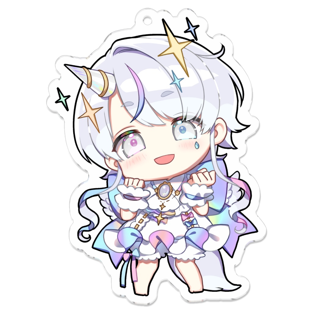 【アクリルキーホルダー】しろたん公式ミニキャラ【通常版】