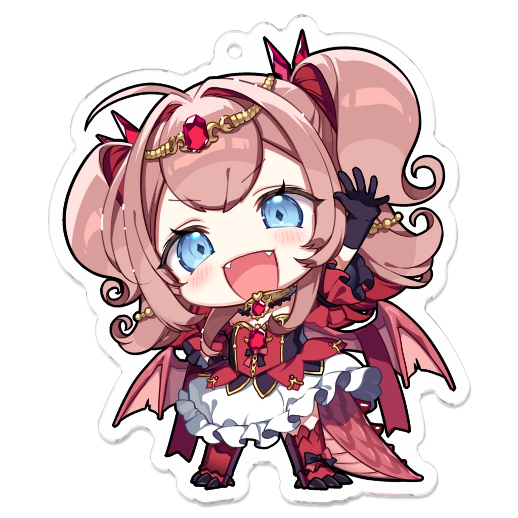 【アクリルキーホルダー】紅玉るびぃ公式ミニキャラ【通常版】