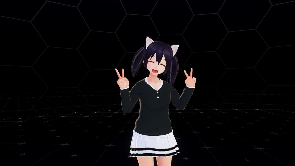 VROID用上下フェミニン服テクスチャ