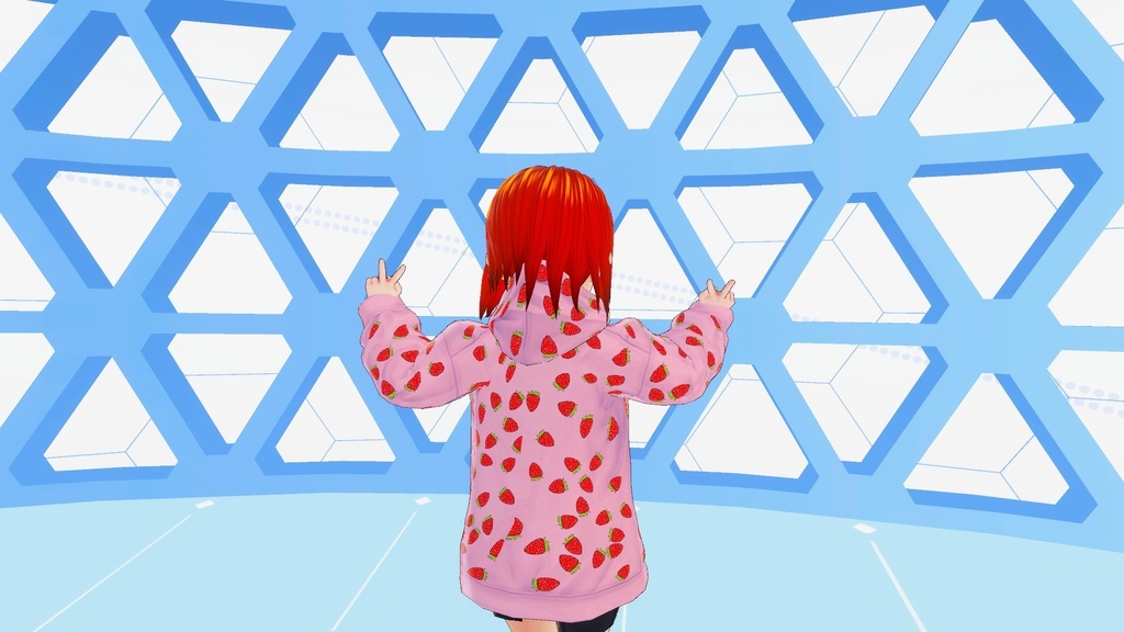 VROID用苺たっぷりパーカー(字あり&字なし)