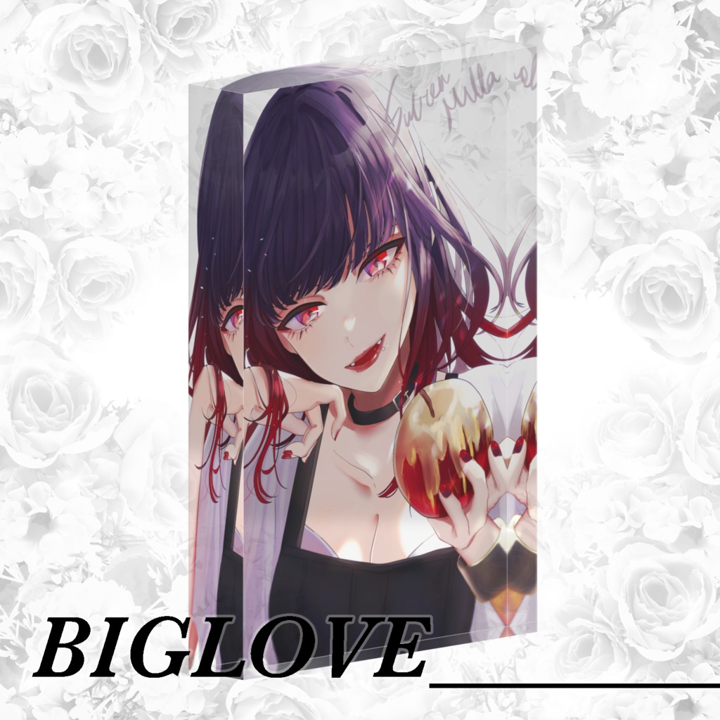 睡蓮ミラ🪦⚜️アクリルブロック(メッセージ付き画像付き)