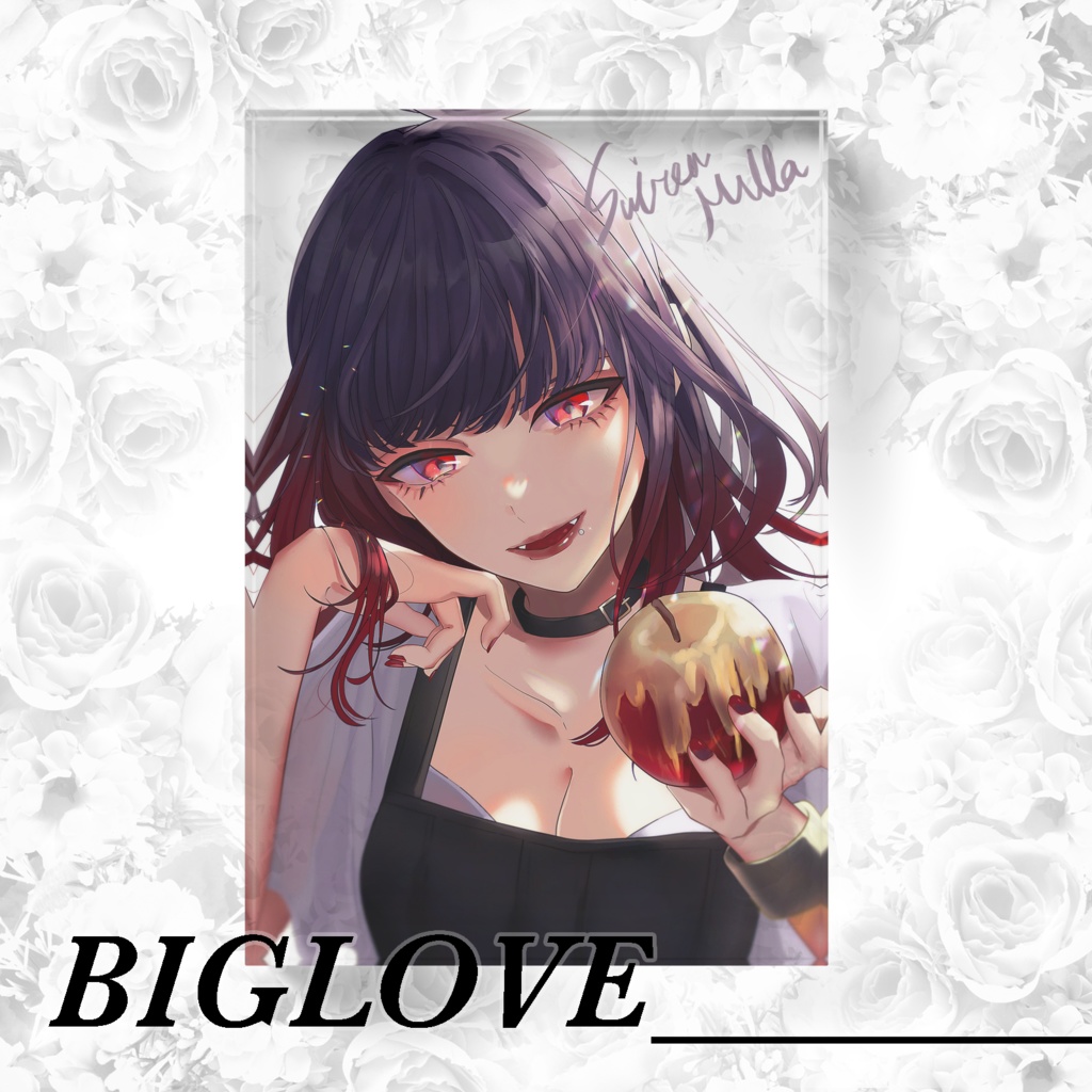 睡蓮ミラ🪦⚜️アクリルブロック(メッセージ付き画像付き)