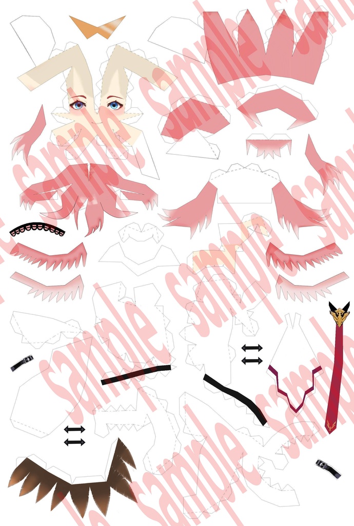 鷹嶺ルイ ペーパークラフト <二次創作品>