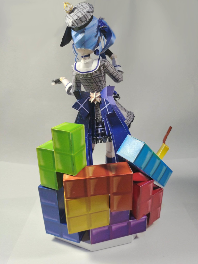 星街すいせい ペーパークラフト(二次創作品)