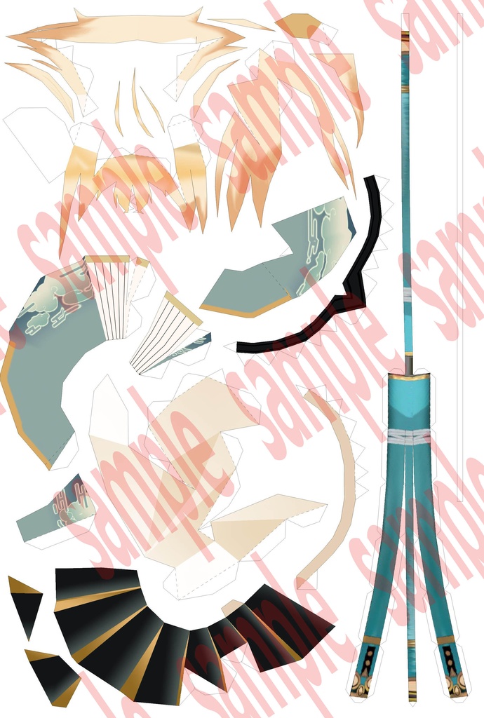 風真いろは ペーパークラフト